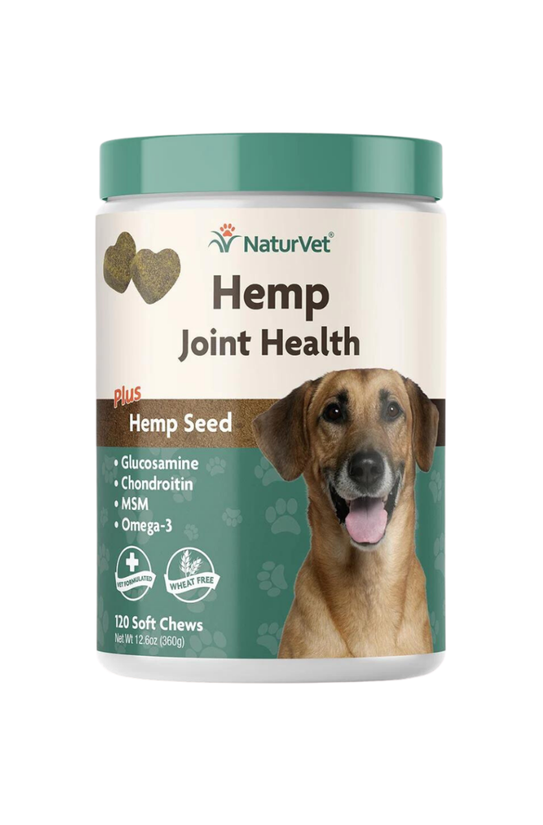 NaturVet Hemp Seed Dog Chews 120ct (Joint Health) BOTANICANNA