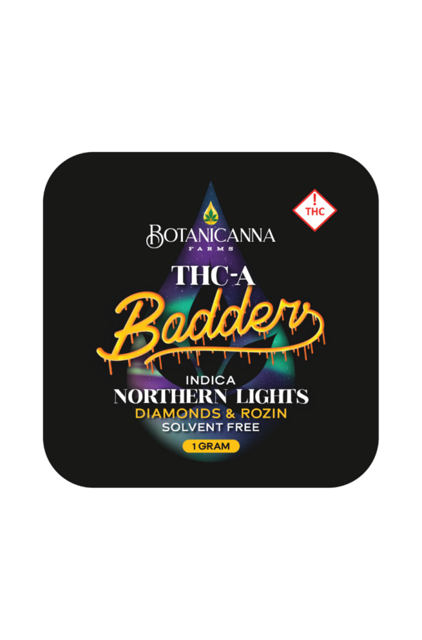 Botanicanna THCA Badder (Indica) NORTHERN LIGHTS 1g