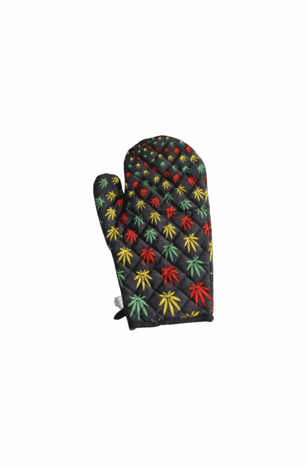 Cannabis Rasta Leaf Vortex Pot Holder Oven Mitt