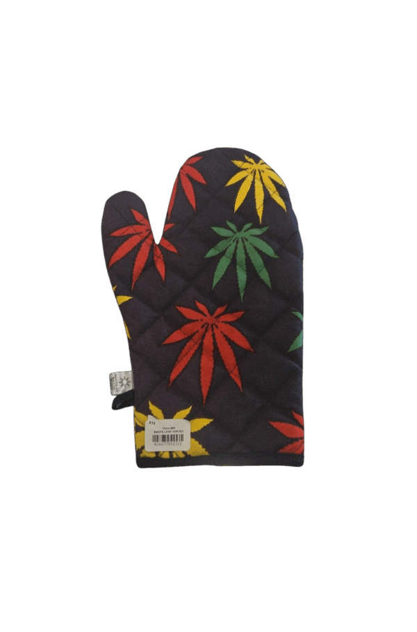 Cannabis Large Rasta Leaf Pot Holder Oven Mitt