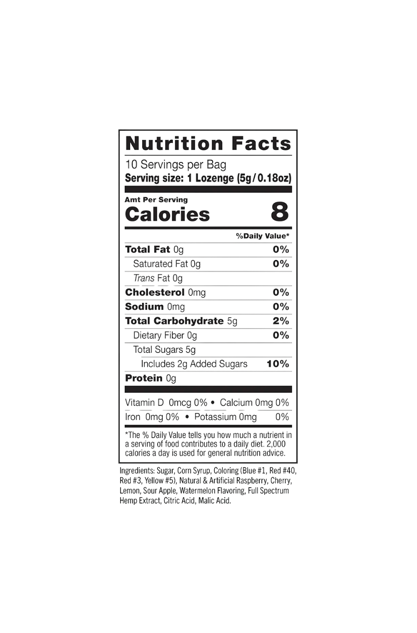 Canny Land D9:CBD 100mg:50mg SOUR Lozenges - Image 3