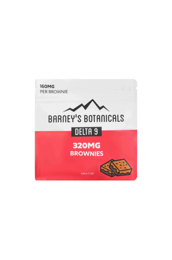 Barneys Botanicals 320mg Delta 9 THC Brownies 2ct