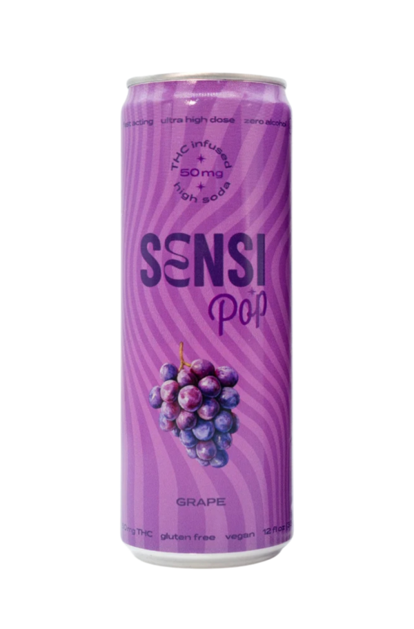 25% OFF Sensi D9 THC 50mg Grape Soda