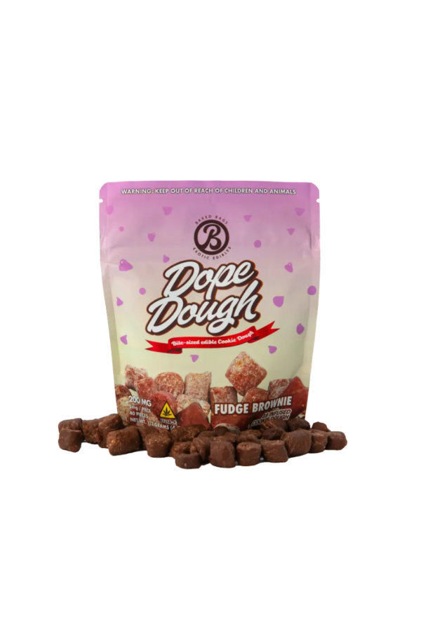 25% OFF Dope Dough 200mg D9 THC 40ct FUDGE BROWNIE