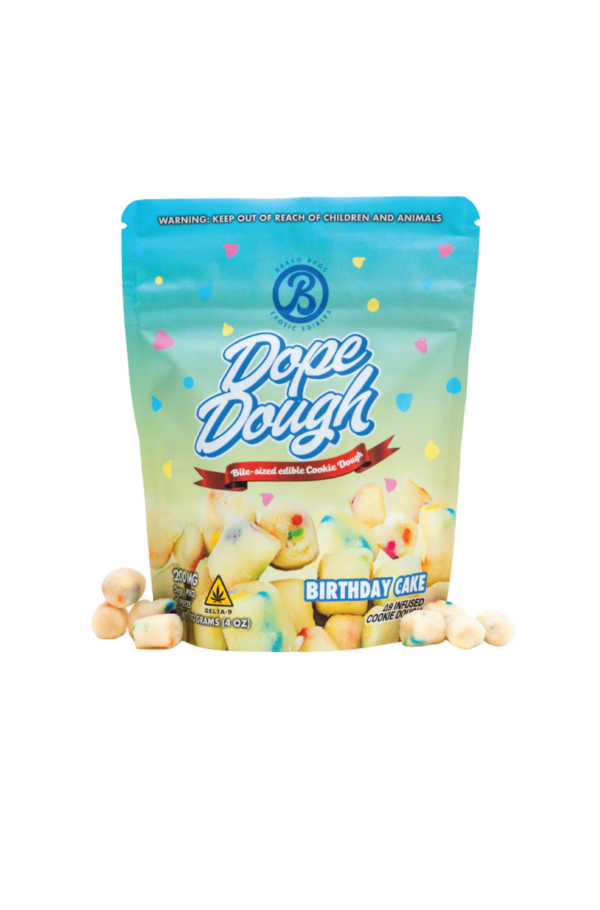 25% OFF Dope Dough 200mg D9 THC 40ct BIRTHDAY CAKE